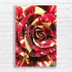 Striking Red Yellow Rose Petals Canvas Print