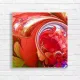 Vibrant Red Swirl Abstract Fractal Canvas Print