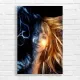 Celestial Duality Woman Canvas Print