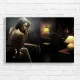 Elegant Woman Bedroom Canvas Print