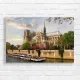 Parisian Seine River Notre Dame Canvas Print