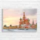 St. Basil's Cathedral Moscow Winter Canvas Print