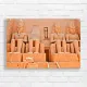 Majestic Egyptian Pharaoh Statues Canvas Print