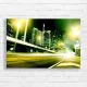 Vibrant Cityscape Night Drive Canvas Print