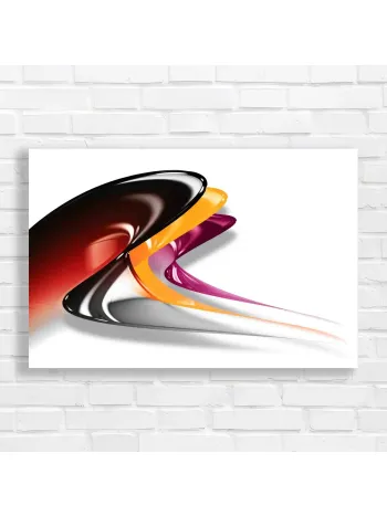 Abstract Swirls Red Orange Purple Canvas Print